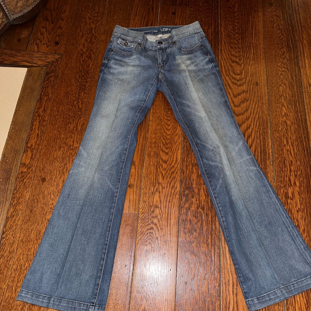 Loft Dark Blue Boot cut Jeans